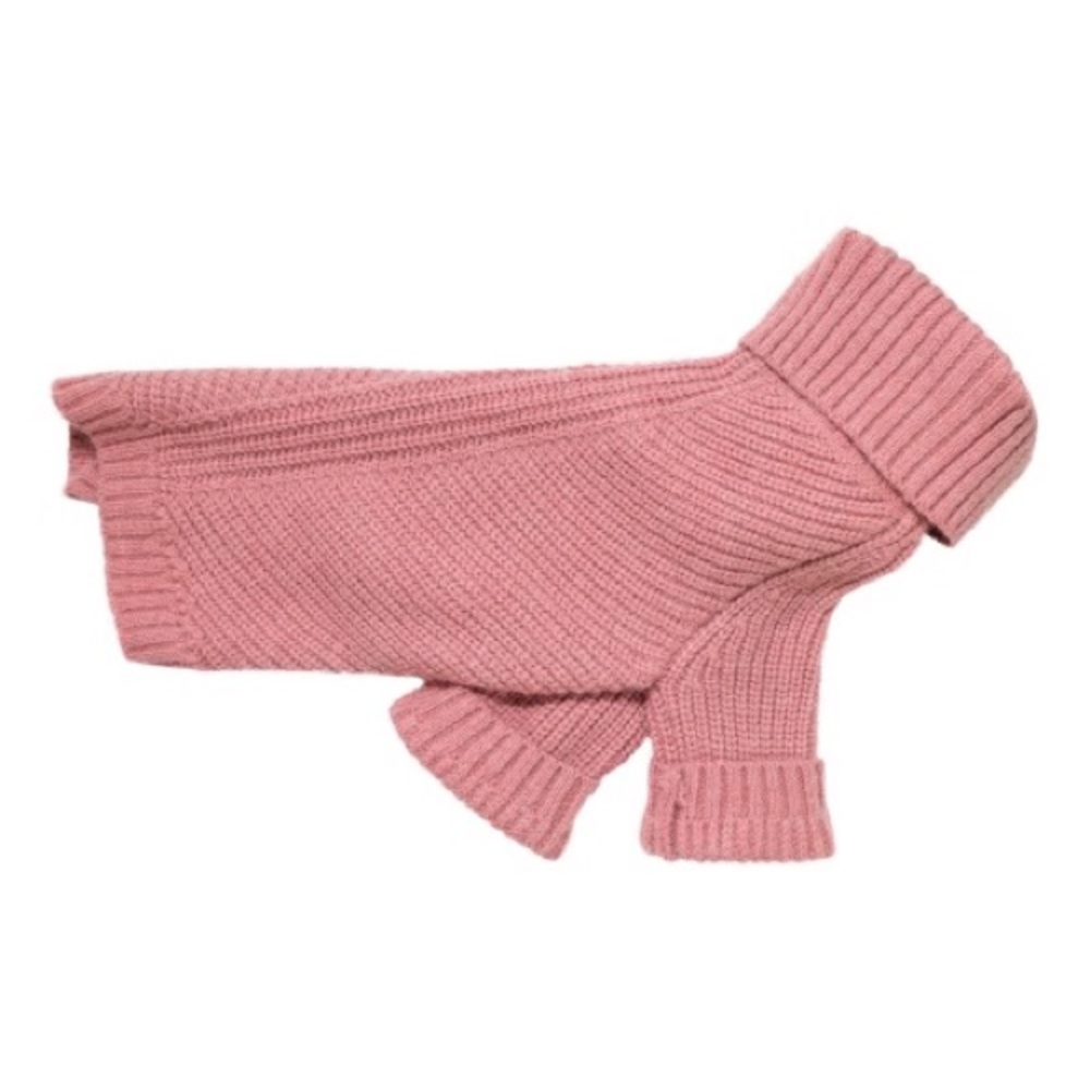 Fitwarm Light Pink Knit Dog Sweater